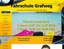 Tablet Screenshot of fahrschule-grafweg.de